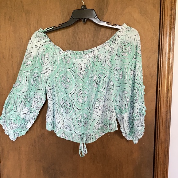 LC Lauren Conrad peasant boho vibe top size XXL - Picture 4 of 17